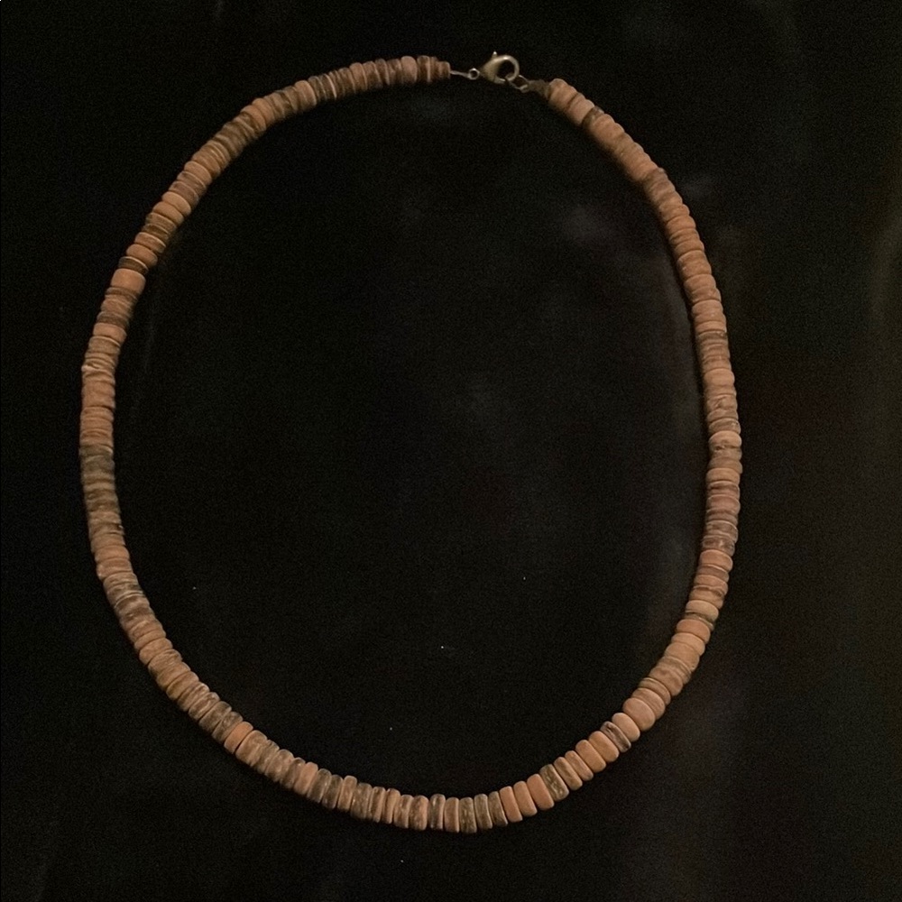 Vintage men’s  Tan Beaded Necklace